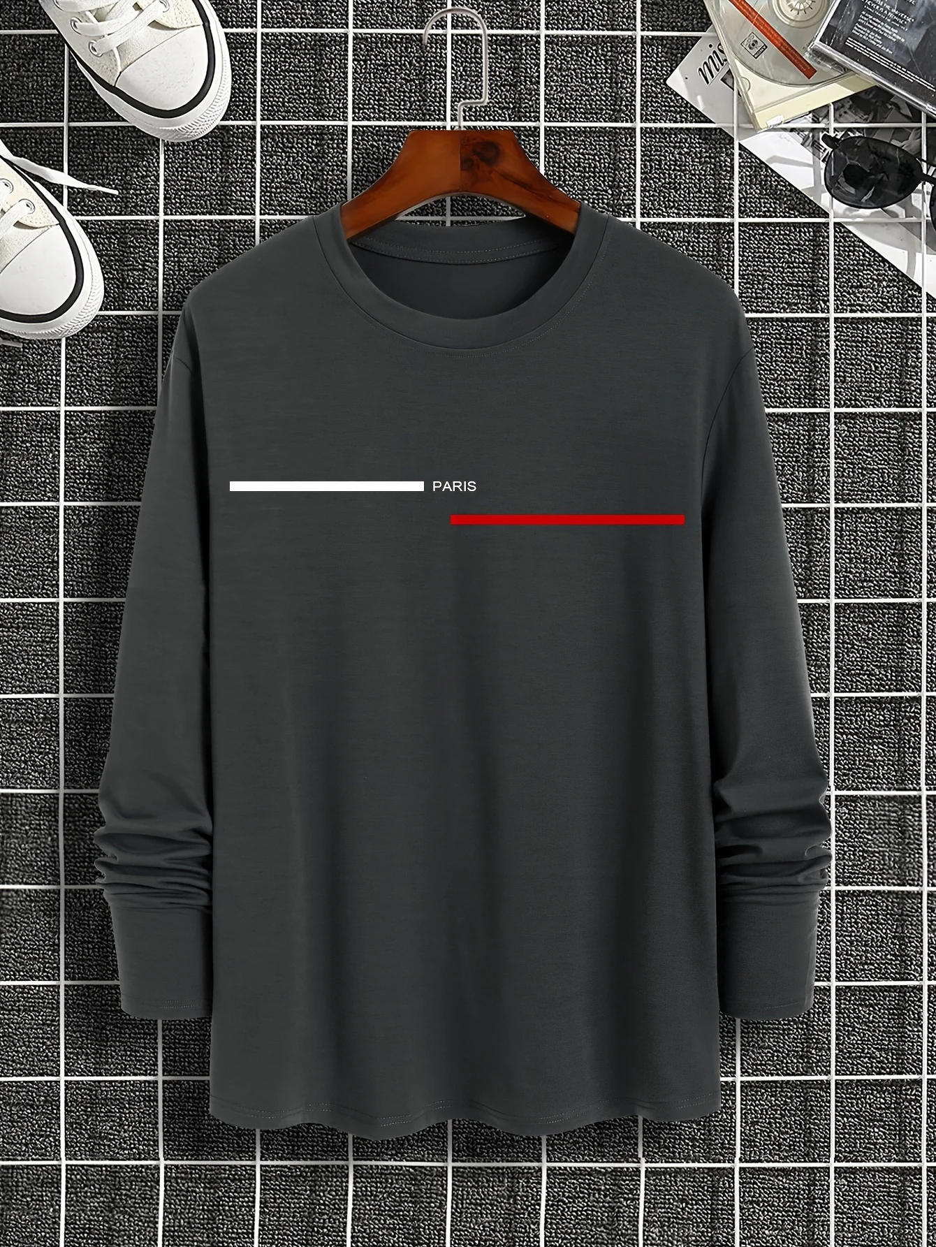 tee shirt homme manche longue paris – Image 21